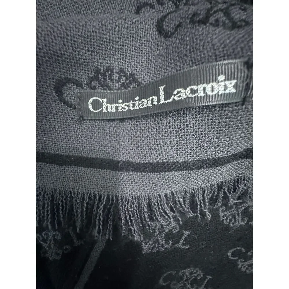 Christian Lacroix Scarf Seal Grey‎ Logo